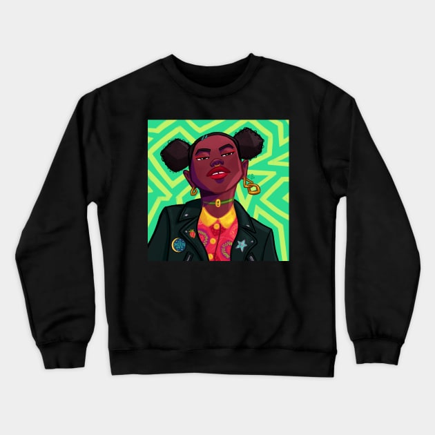 Smiling on the Inside Crewneck Sweatshirt by KeishaOak